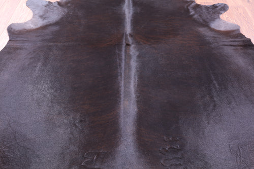 Dark Brown Natural Cowhide Rug - XX-Large 8' 0