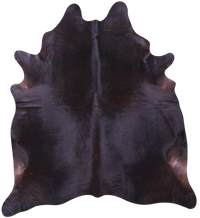 Thumbnail for Dark Brown Natural Cowhide Rug - XX-Large 8' 0