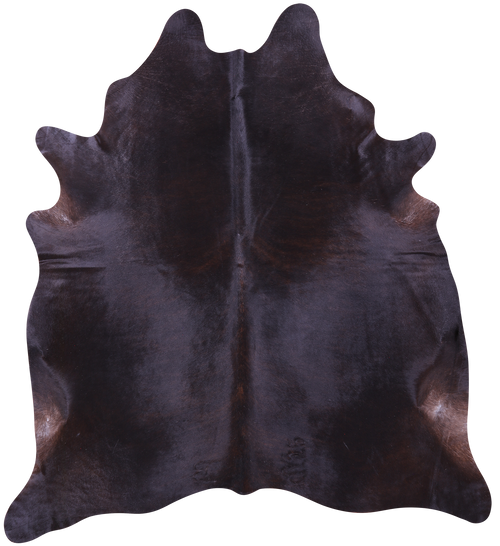 Dark Brown Natural Cowhide Rug - XX-Large 8' 0