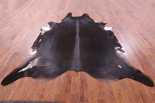 Dark Brown Natural Cowhide Rug - XX-Large 9' 1