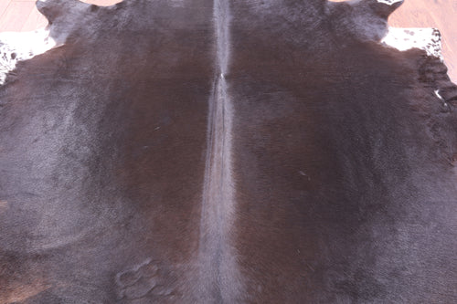 Dark Brown Natural Cowhide Rug - XX-Large 9' 1