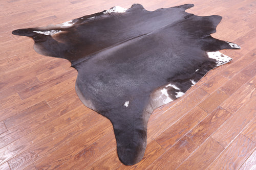 Dark Brown Natural Cowhide Rug - XX-Large 9' 1