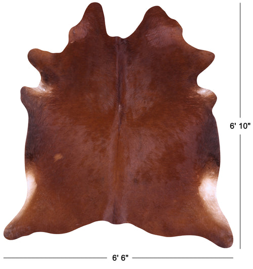 Brown Natural Cowhide Rug - Large 6' 10