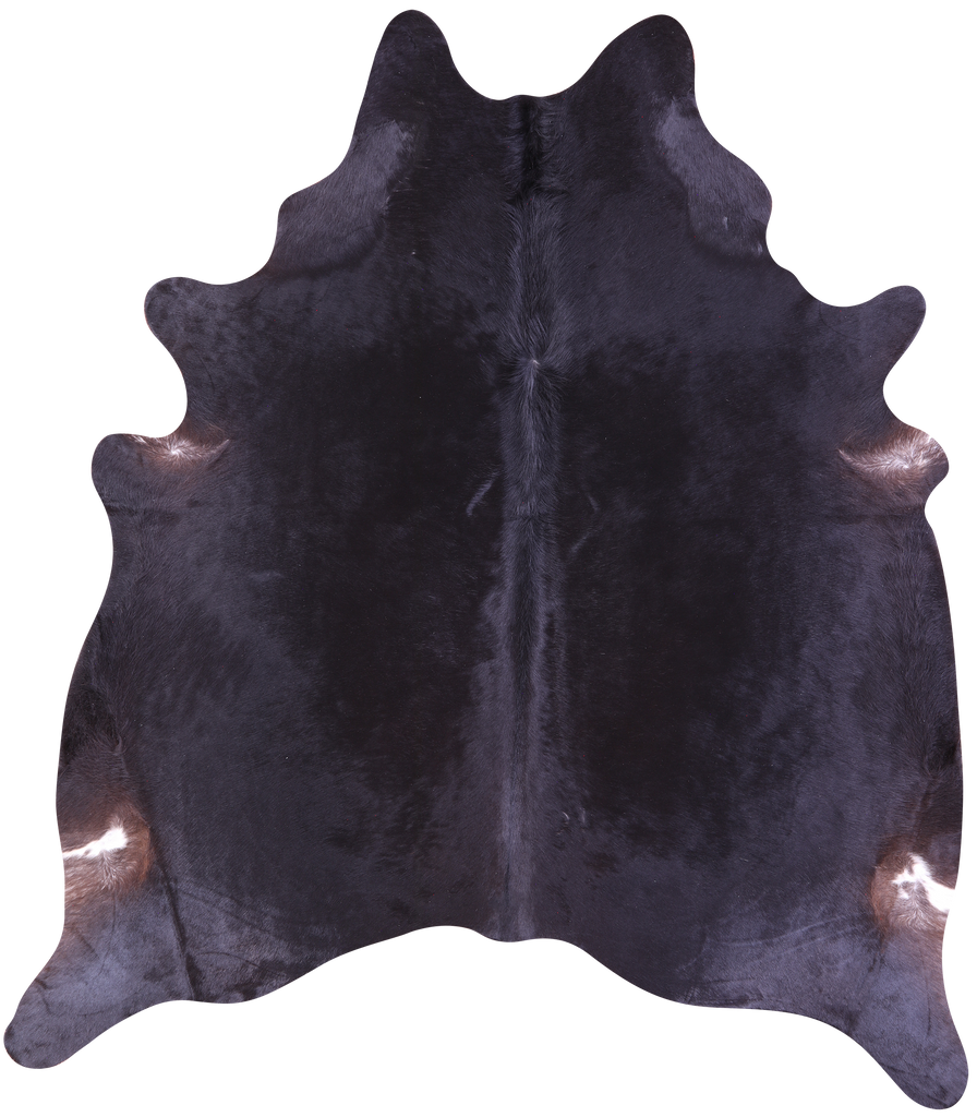 Black Natural Cowhide Rug - XX-Large 8' 3"H x 7' 6"W