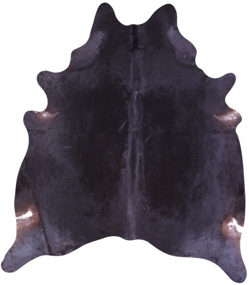 Black Natural Cowhide Rug - XX-Large 8' 3