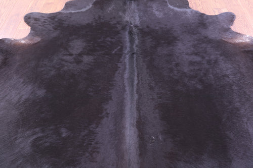 Black Natural Cowhide Rug - XX-Large 8' 3