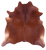 Brown Natural Cowhide Rug - X-Large 7' 2"H x 6' 10"W