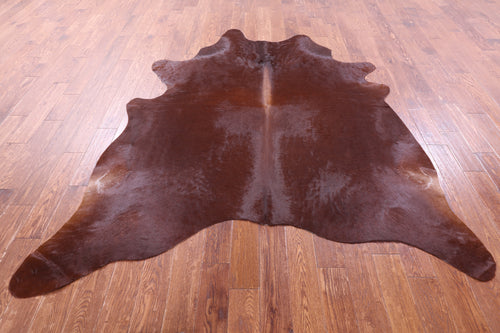 Brown Natural Cowhide Rug - XX-Large 7' 10