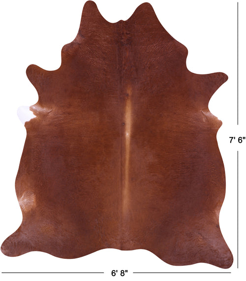 Brown Natural Cowhide Rug - X-Large 7' 6