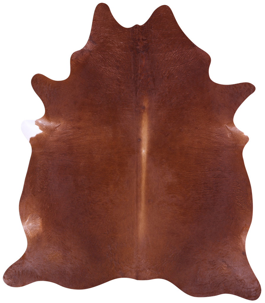 Brown Natural Cowhide Rug - X-Large 7' 6"H x 6' 8"W