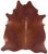 Brown Natural Cowhide Rug - X-Large 7' 6"H x 6' 8"W