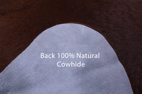 Thumbnail for Brown Natural Cowhide Rug - X-Large 7' 6