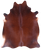 Brown Natural Cowhide Rug - X-Large 7' 5"H x 6' 3"W