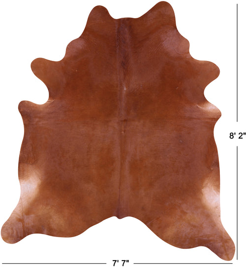Brown Natural Cowhide Rug - XX-Large 8' 2