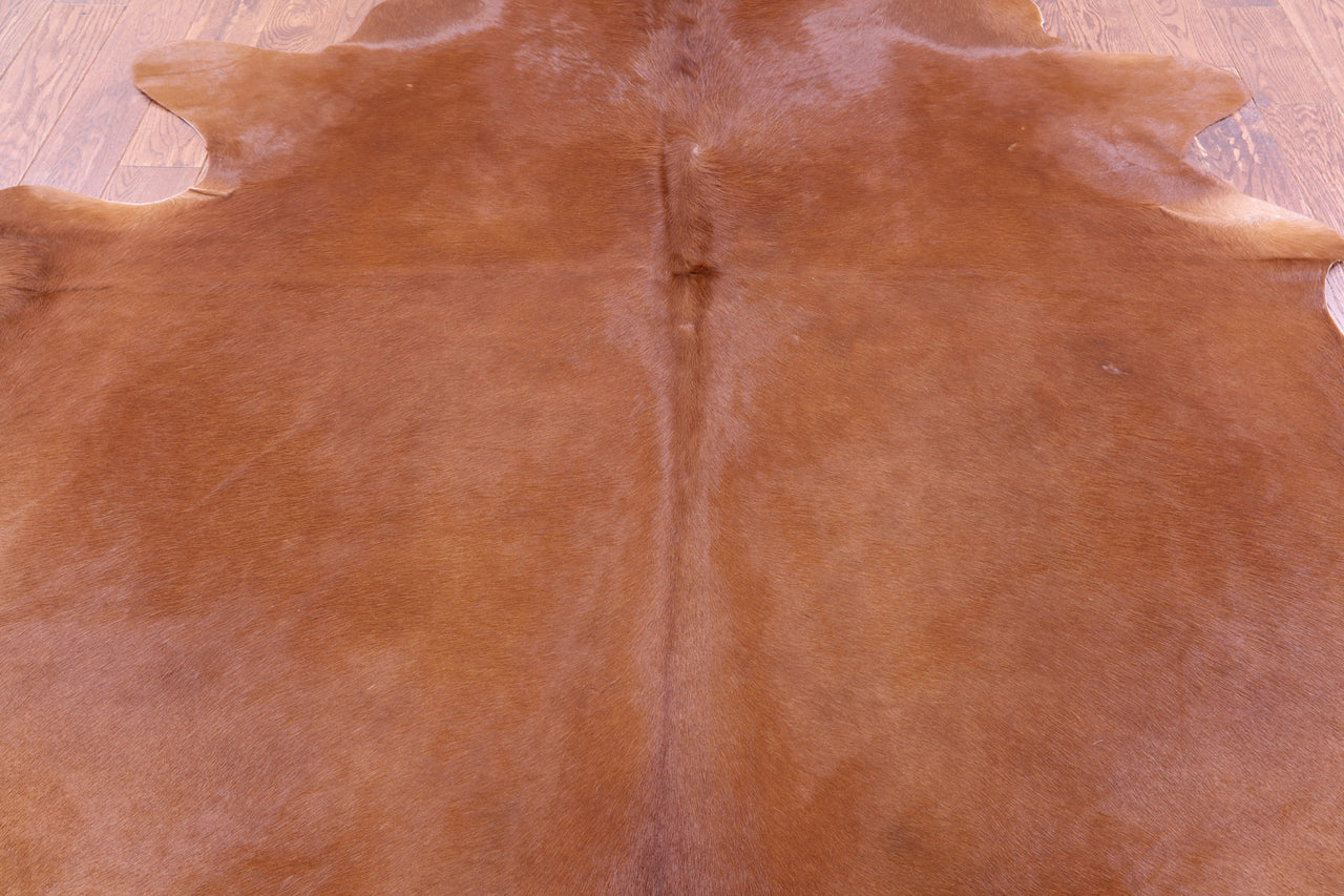 Brown Natural Cowhide Rug - XX-Large 8' 2"H x 7' 7"W