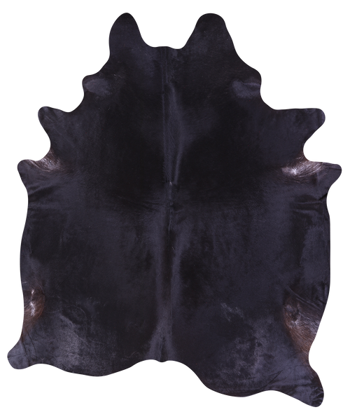 Black Natural Cowhide Rug - XX-Large 8' 6