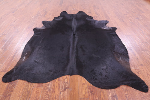 Black Natural Cowhide Rug - XX-Large 8' 6