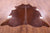 Brown Natural Cowhide Rug - X-Large 7' 2"H x 7' 5"W