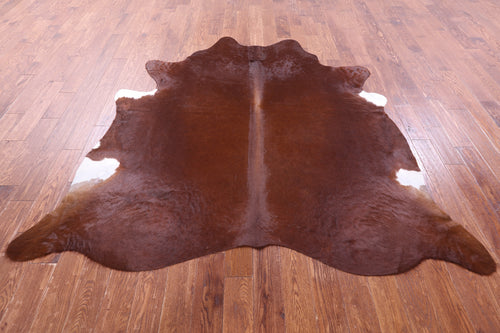 Brown Natural Cowhide Rug - X-Large 7' 2