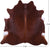 Brown Natural Cowhide Rug - X-Large 7' 2"H x 7' 5"W
