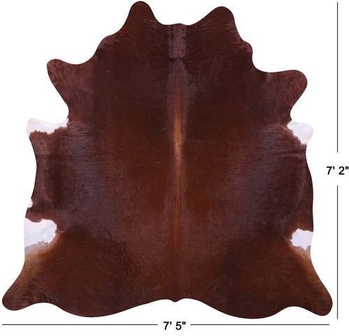 Brown Natural Cowhide Rug - X-Large 7' 2