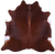 Brown Natural Cowhide Rug - X-Large 7' 2"H x 7' 5"W