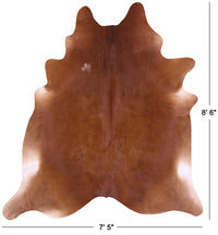 Thumbnail for Brown Natural Cowhide Rug - XX-Large 8' 6