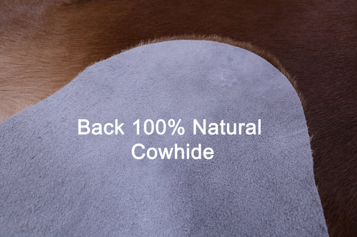 Brown Natural Cowhide Rug - XX-Large 8' 6
