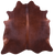 Brown Natural Cowhide Rug - X-Large 7' 2"H x 7' 0"W