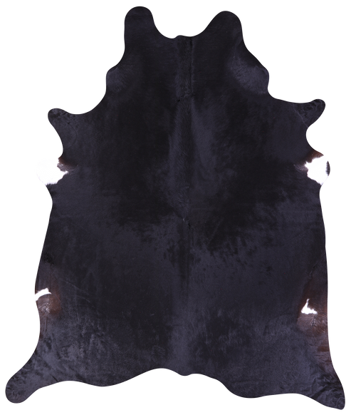 Black Natural Cowhide Rug - XX-Large 9' 0