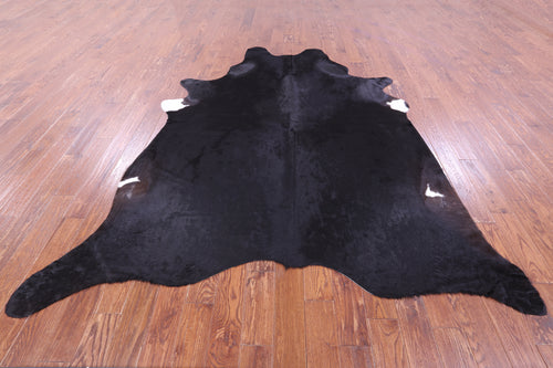 Black Natural Cowhide Rug - XX-Large 9' 0