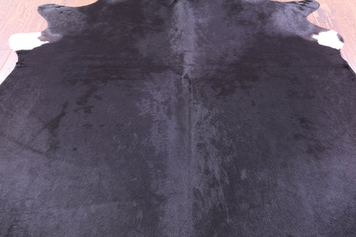 Black Natural Cowhide Rug - XX-Large 9' 0