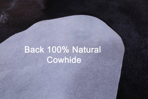 Black Natural Cowhide Rug - XX-Large 9' 0