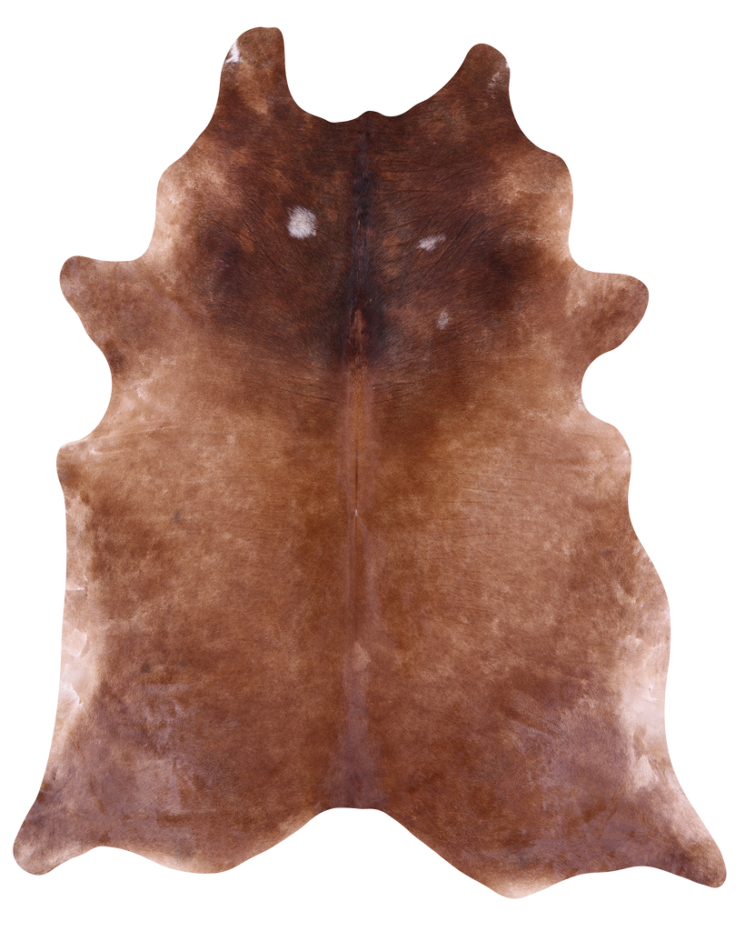 Brown Natural Cowhide Rug - XX-Large 9' 1"H x 7' 7"W