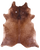 Brown Natural Cowhide Rug - XX-Large 9' 1"H x 7' 7"W