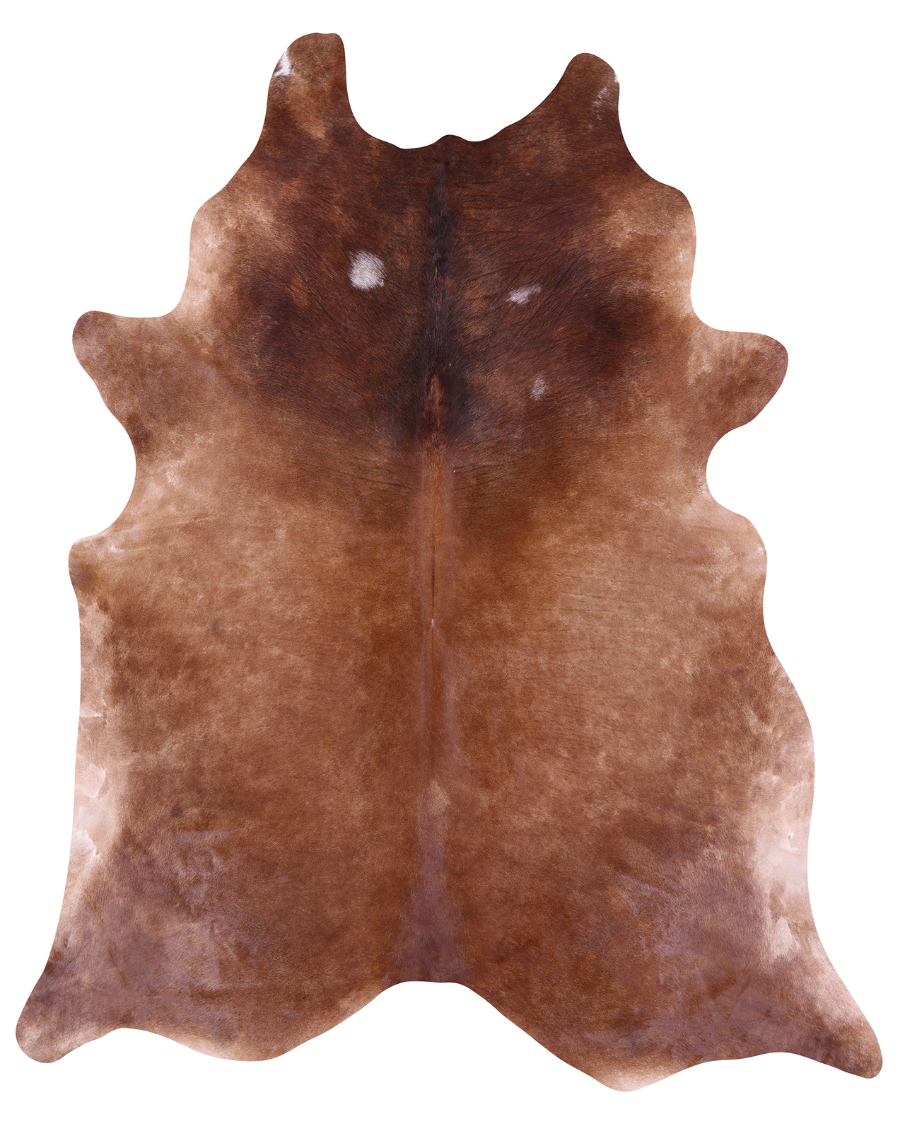 Brown Natural Cowhide Rug - XX-Large 9' 1"H x 7' 7"W