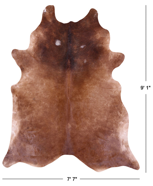 Brown Natural Cowhide Rug - XX-Large 9' 1