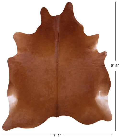 Brown Natural Cowhide Rug - XX-Large 8' 5