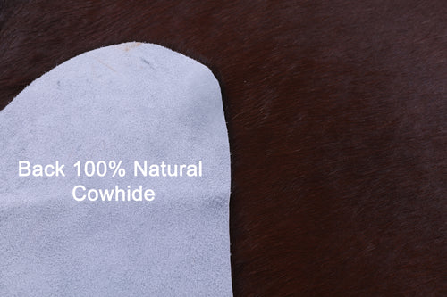 Brown Natural Cowhide Rug - XX-Large 8' 3