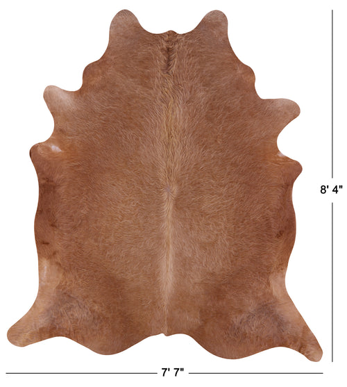 Brown Natural Cowhide Rug - XX-Large 8' 4