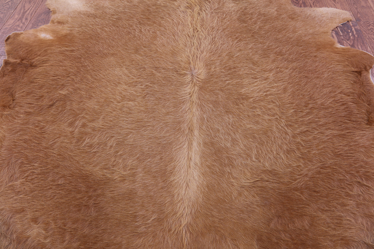 Brown Natural Cowhide Rug - XX-Large 8' 4"H x 7' 7"W