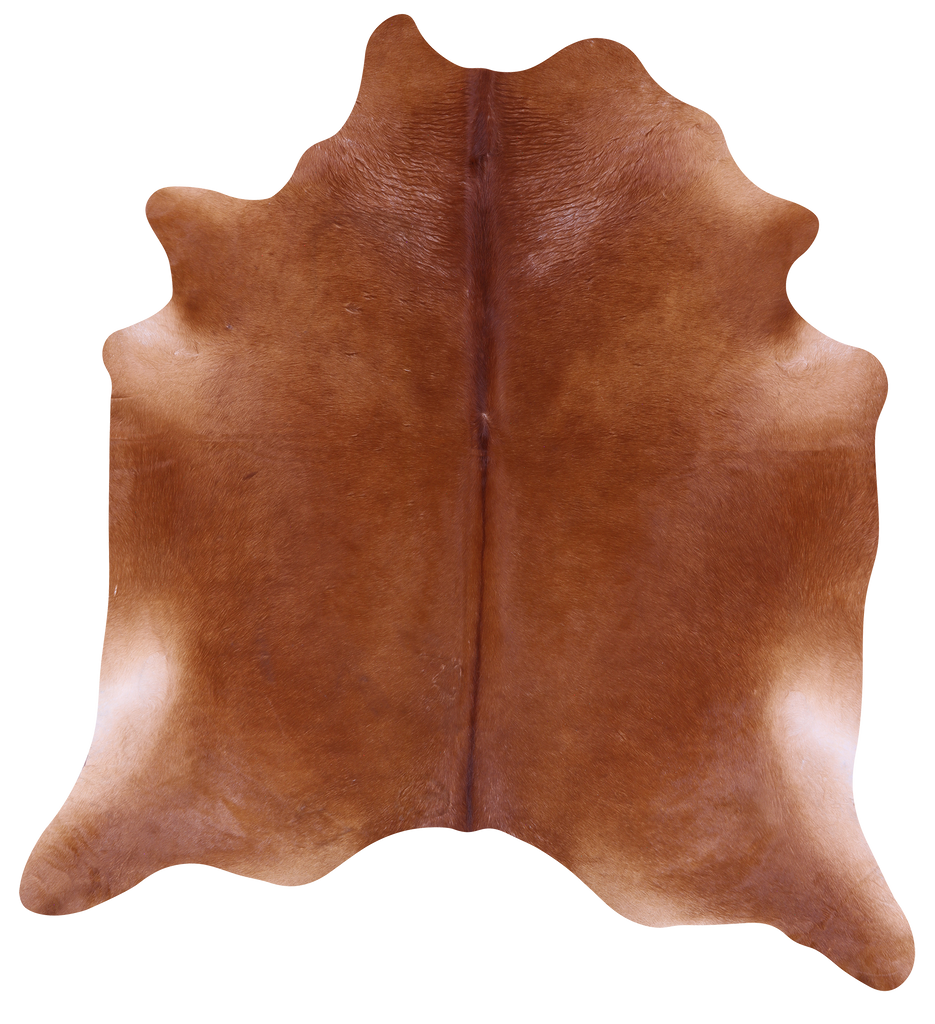Brown Natural Cowhide Rug - XX-Large 8' 0"H x 7' 7"W