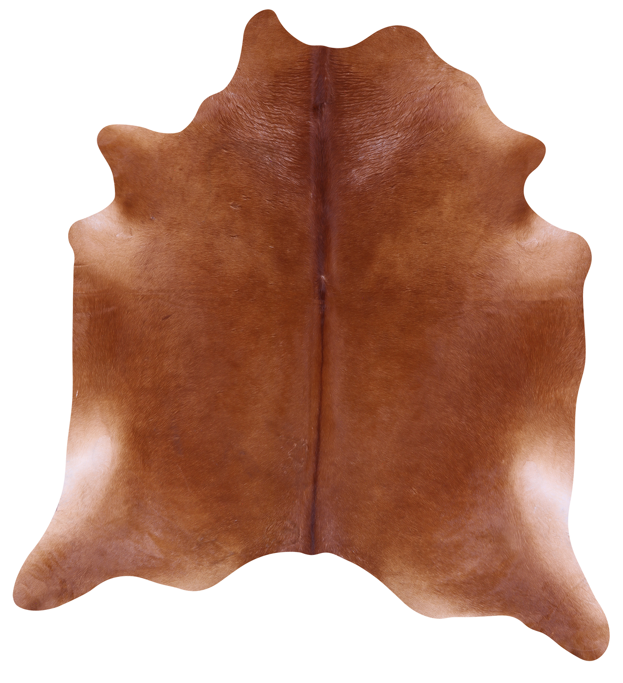 Brown Natural Cowhide Rug - XX-Large 8' 0"H x 7' 7"W