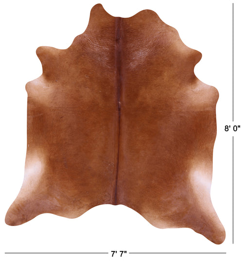 Brown Natural Cowhide Rug - XX-Large 8' 0