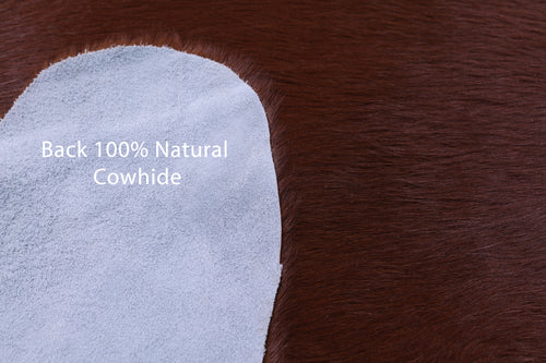 Brown Natural Cowhide Rug - X-Large 7' 2