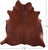 Brown Natural Cowhide Rug - X-Large 7' 2"H x 6' 10"W