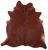 Brown Natural Cowhide Rug - X-Large 7' 2"H x 6' 10"W