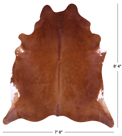 Brown Natural Cowhide Rug - XX-Large 8' 4