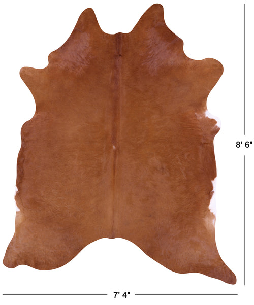 Brown Natural Cowhide Rug - XX-Large 8' 6