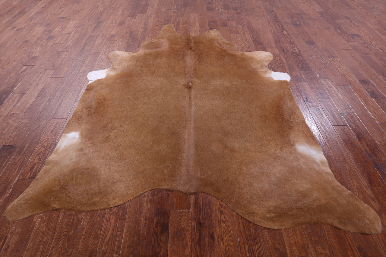 Brown Natural Cowhide Rug - XX-Large 8' 8"H x 7' 3"W